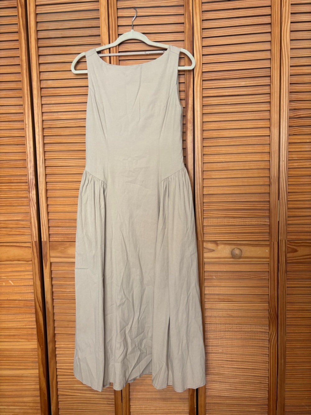 Abercrombie & Fitch Drop-Waist Midi Dress